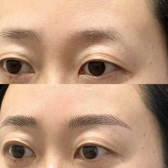 눈썹문신 헤어스트록