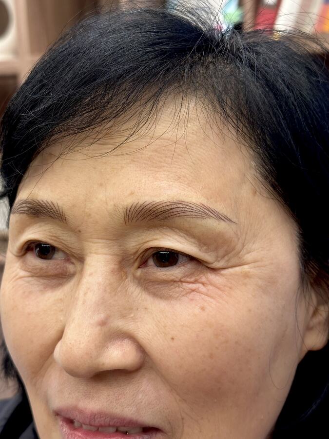 눈썹문신 헤어스트록